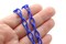 15.75 Inch Royal Blue Plastic Oval Chain - 40cm Chain - 13x8mm Links